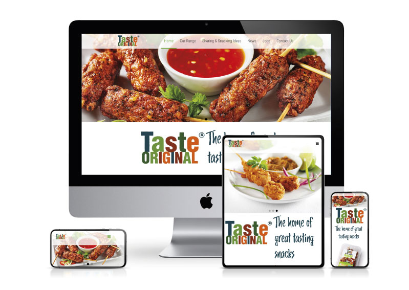 Brand Website Design for Taste Original 600